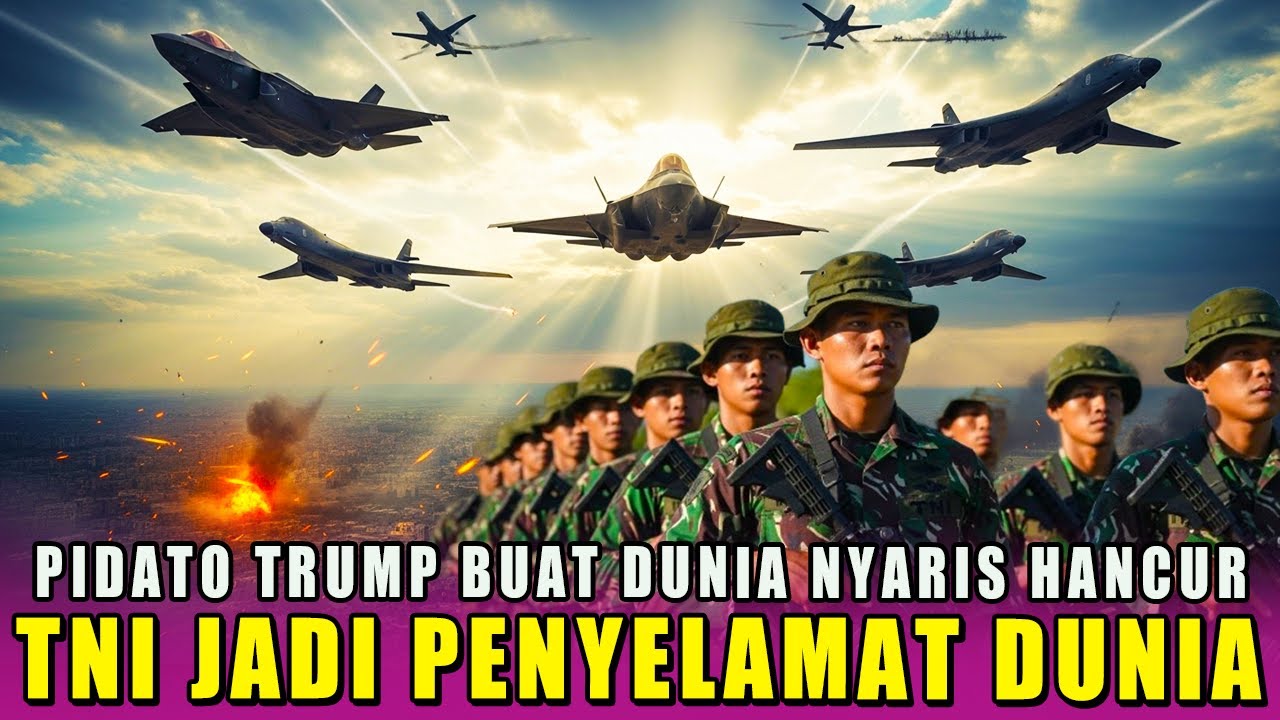 GEGER‼️PIDATO DONAL TRUMP BUAT DUNIA NYARIS HANCUR, DUNIA KAGUM KETIKA TNI JADI PENYELAMAT