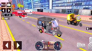 Tuk Tuk auto rickshaw driver 3D game - #221 auto rickshaw driving game - Android iOS Gameplay