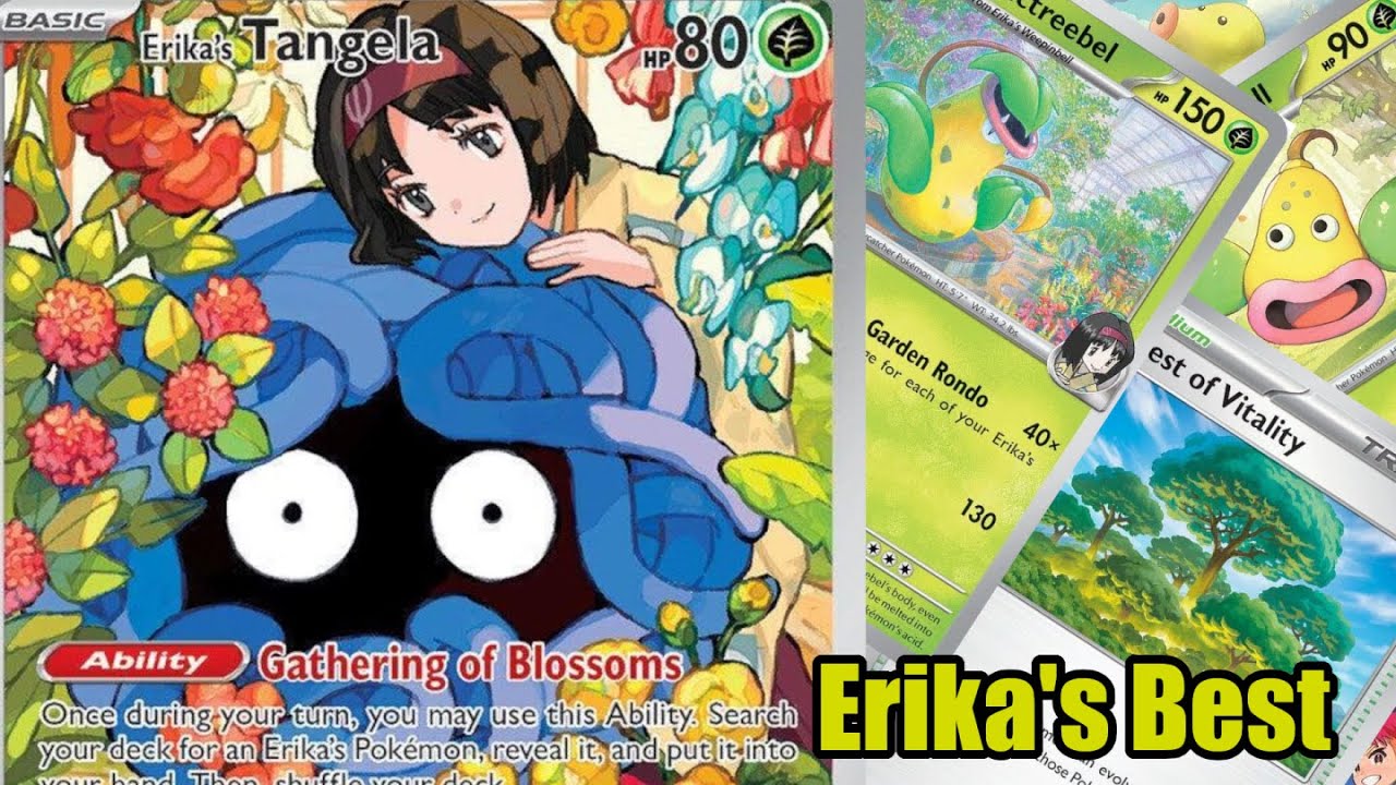 pokemon tcg erika card Pokemon Gym Heroes Rare Holo Erika #16
