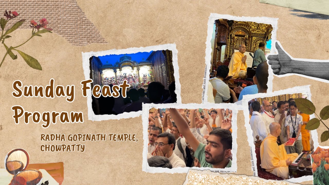 Glimpse of Sunday Feast Program | HH Radhanath Swami Maharaj | ISKCON Chowpatty | 8 Feb 2026