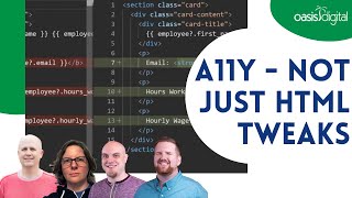 A11y is full stack work, not just HTML tweaks - #4