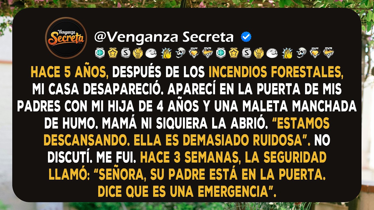 Mis padres se negaron a cuidar a mi hija de 4 años después de que nuestra casa se incendiara. Luego