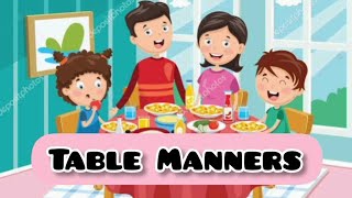 Table Manners | Good Table Manners | Kindergarten | Kids | Educational