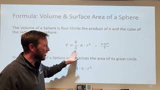 Geom Lesson 11-4: Surface Area and Volume of Spheres