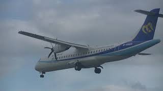 華信航空 Mandarin Airlines ATR 72-600(B-16855) AE-366 澎湖(MZG)→松山(TSA) landing