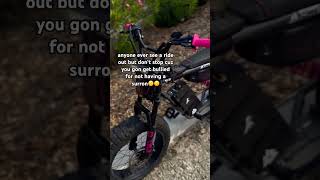 so grateful tho #wheelie #super73 #ebike #bikelife #cops #builtnotbought #surron #fast #supermoto
