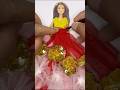 Paper doll dress with REAL fabric! 👗✨ #barbie #doll #toys