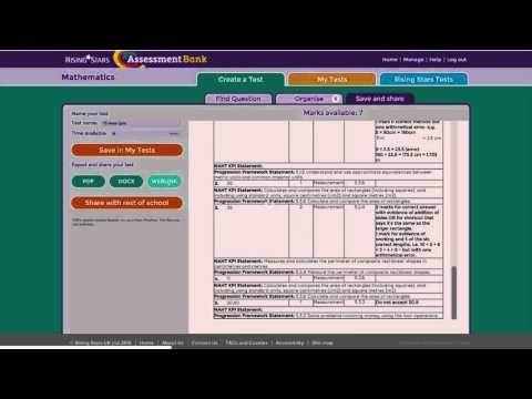 Rising Stars Assessment Bank - a walkthrough using this powerful assessment tool
