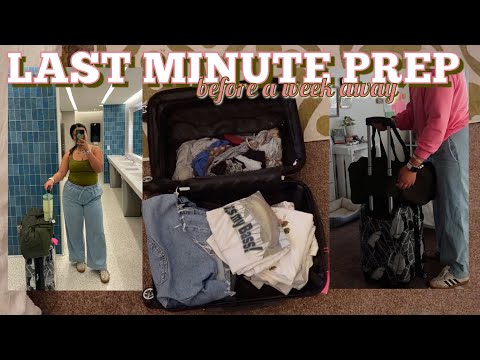 everything I did the day before leaving for a week