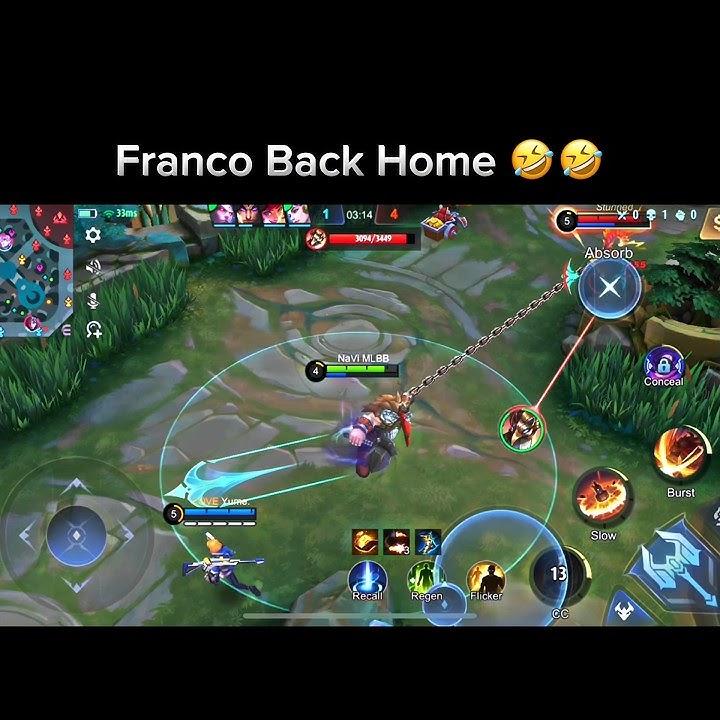 Franco tiktok 🤣 #mobilelegends #franco #shorts