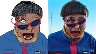 OLIVER TREE & LITTLE BIG - TURN IT UP - POP DRAWING MEME