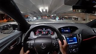 2018 Acura TLX V6 SHAWD ASpec  POV Night Drive (Binaural Audio)