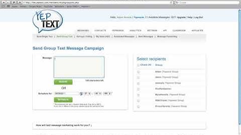 YepText Video Classroom: Mastering Group Text Messaging!