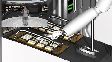 Animation DFKI An exoskeleton is used to teleoperate a robot in the ISS