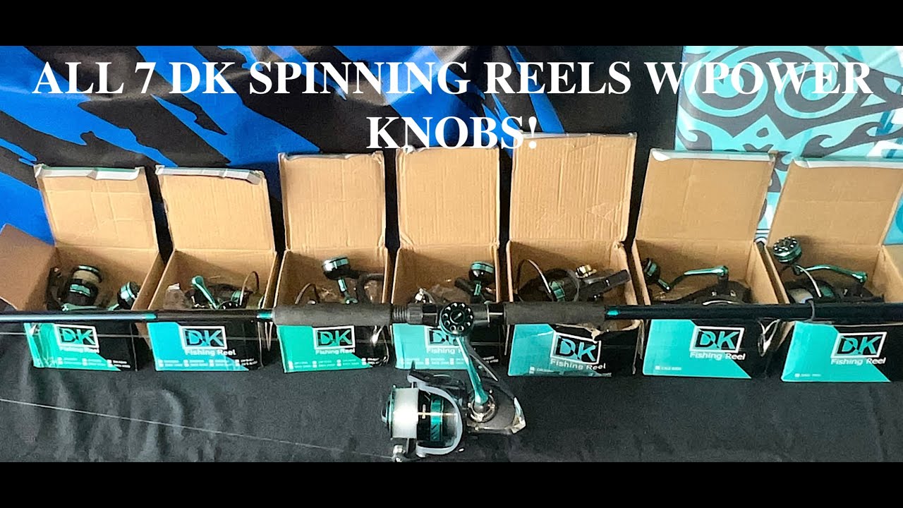 WOW! 7 Haut-Ton DK Spinning Reels From TEMU w/Power Knobs!