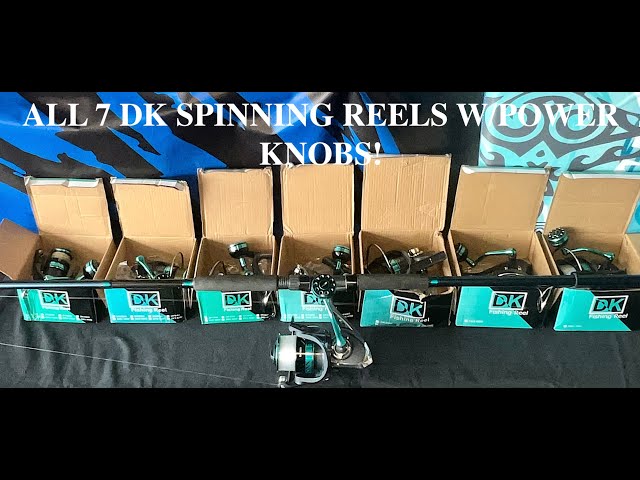 WOW! 7 Haut-Ton DK Spinning Reels From TEMU w/Power Knobs! 