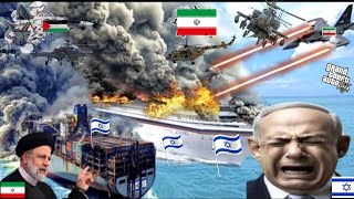 Israeli Navy Aircraft Carrier Badly Destroyed by Palestinian Fighter Jets in Jerusalem Sea - GTA 5