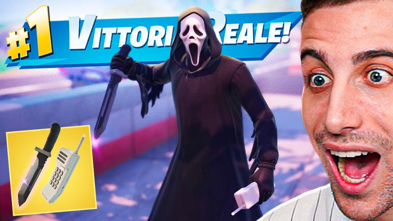 Mi TRASFORMO in GHOSTFACE e VINCO la Partita! *Arma LEGGENDARIA di Ghostface* Fortnite ITA