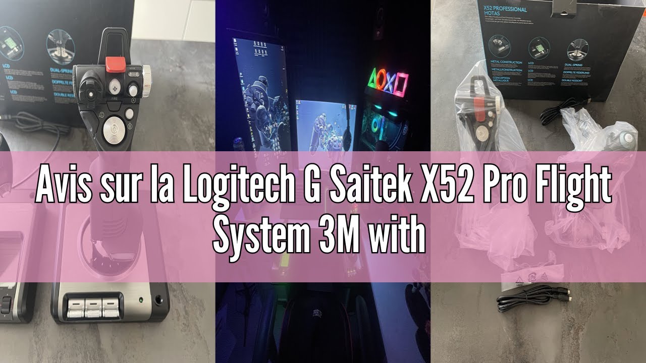Avis sur la Logitech G Saitek X52 Pro Flight System 3M with Metal Parts Gas Control and Simulation J