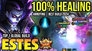 ESTES BEST BUILD 2024 | BUILD TOP 1 GLOBAL ESTES GAMEPLAY | MOBILE LEGENDS✓