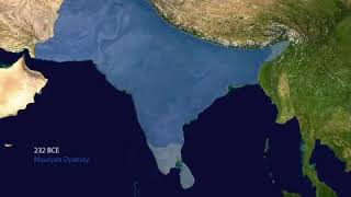 Indian subcontinent history in one minute with maps (Harrapan civilization - Maratha Empire