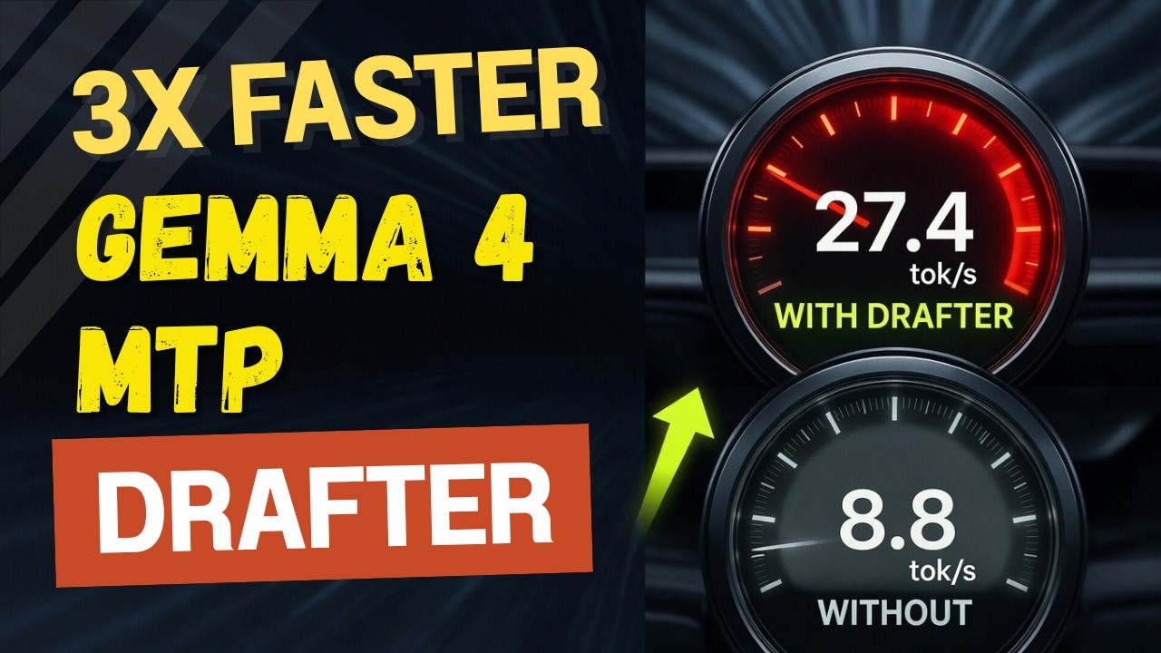 Google Releases Gemma 4 MTP Drafters - Run Locally and DFlash Comparison