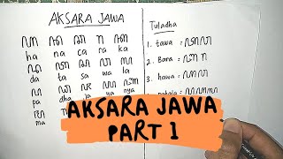 CARA MENULIS AKSARA JAWA DENGAN BENAR PART I | BELAJAR BAHASA JAWA