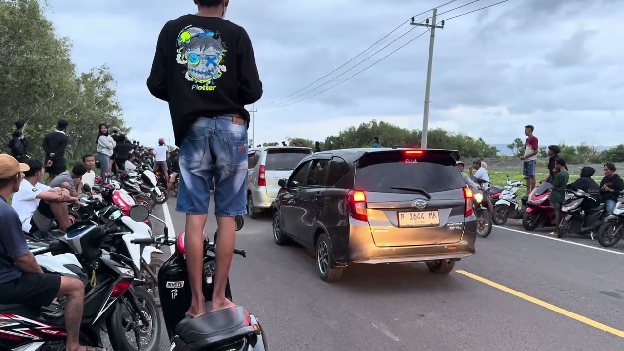 Terjadi Lagi Balap Liar Di JLS Gumukmas Selatan Jember HEREX PASEBAN 2026.