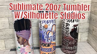 Sublimate 20oz Tumbler using Silhouette Studios