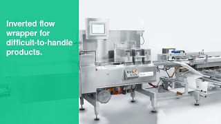 Inverted flow wrapper for difficult-to-handle products