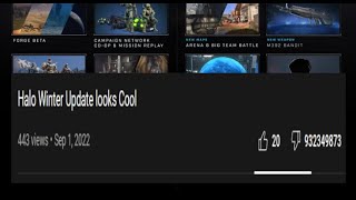 Halo Fanbase owes me an Apology (Winter Update)