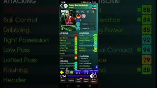 How to make 108 Franz beckenbauer with 100+ attributes#efootball #efootball2026#franzbeckenbauer#1k