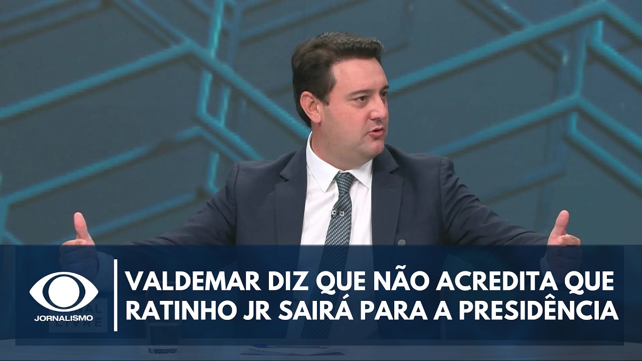 Não acredito que o Ratinho Jr. vai sair para presidência, declara Valdemar | Canal Livre