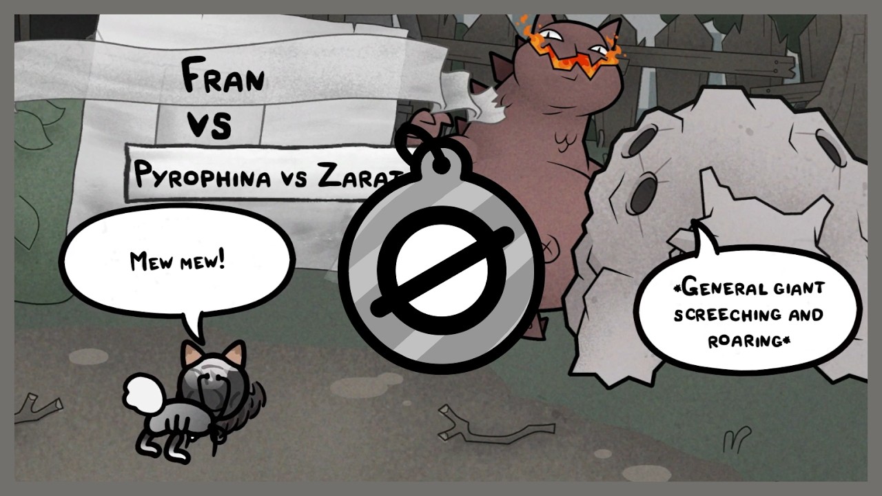 Mewgenics Pyrophina VS Zarana house boss fight - Solo old collarless cat