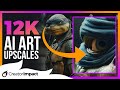 Guide to UPSCALING AI ART with Topaz Gigapixel AI!