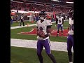 Lamar jackson throws the ball at the dawg pound after td