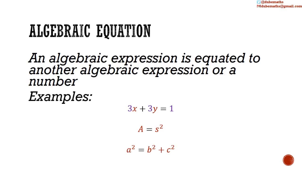 algebraic-term-expression-and-equation-youtube