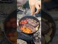 Serene Outdoor Cooking | Butter-Seared Steak & Fresh Veggies | 4K ASMR Nature Escape