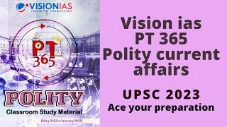 Vision IAS pt 365 | Polity revision module | upsc cse 2023