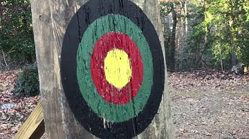 How to Build a Hatchet and Knife Throwing Target - and How to Throw