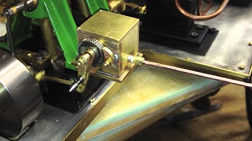 Mechanical lubricator on steam engine Stuart D10