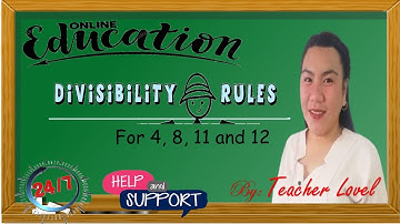 Divisibility Rules for 4, 8, 11 and 12 | SirJMathWorld l Teacher Lovel