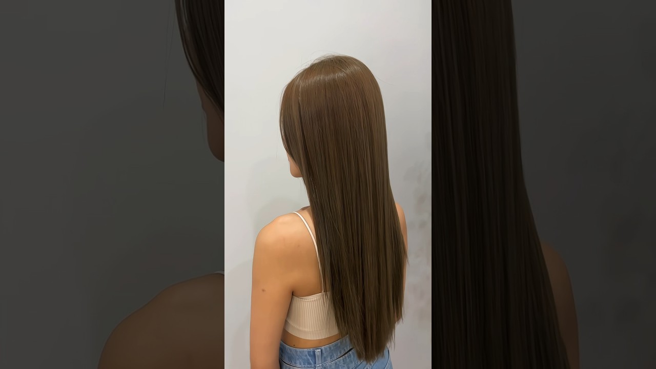 Embracing the sweetness of Milk Tea Brown 🍂 A delicate blend of warmth and richness for your locks.