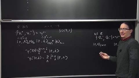 STRING THEORY LECTURE 14(Free fermions and superstrings)