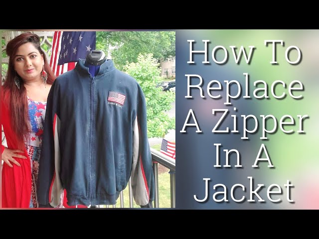 How to Replace a Zipper in a Jacket 