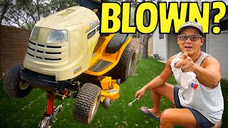 Is this motor blown? I got this Cub Cadet LT1045 for FREE let’s figure it out!