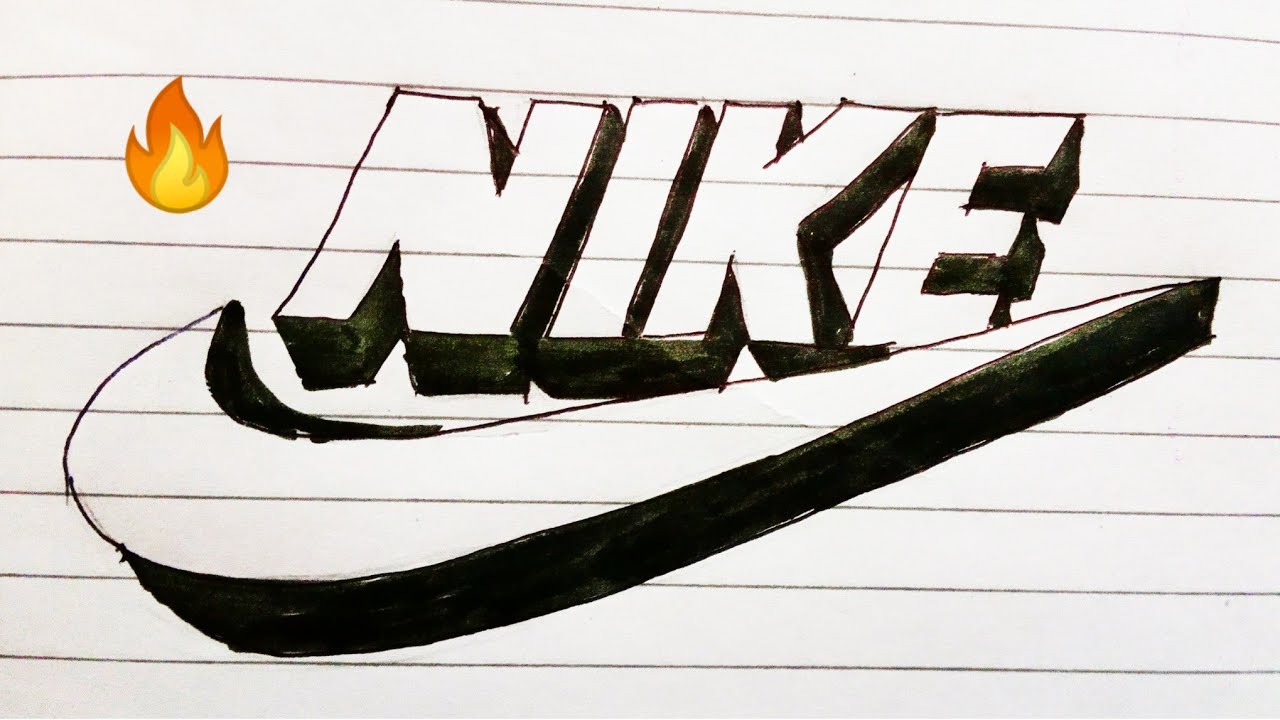 Nike logo drawing - YouTube