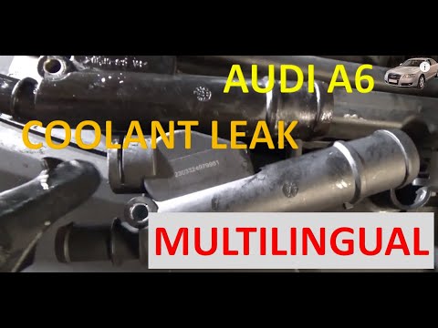 AUDI A6 Fixing Coolant Leak Replace Rear Cylinder Head Flange