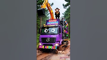 Aku suka nonton Sound Horeg - Truk excavator Sound Monyet joget lucu Banget #karnaval #soundhoreg