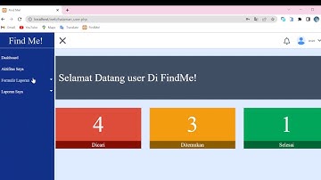 Video Demo Aplikasi Aplikasi Web Laporkan (Find Me !)
